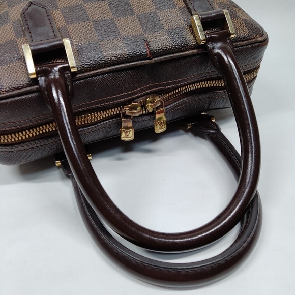 LV Brown Checkered Ebene Brera Handbag - Picture 4 of 7
